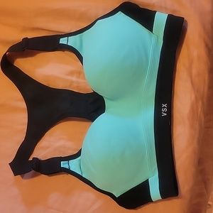 Victoria's secret sport teal and black sport bra. 32B